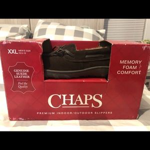 Chaps Genuine Suede Slippers